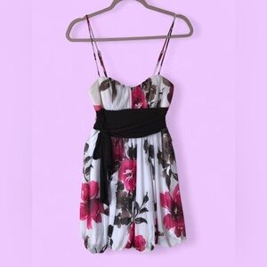Speechless White and Pink Floral Dress Size S